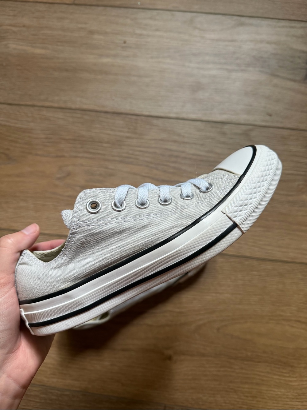 Converse Low-Top Canvas Sneakers in Off-White